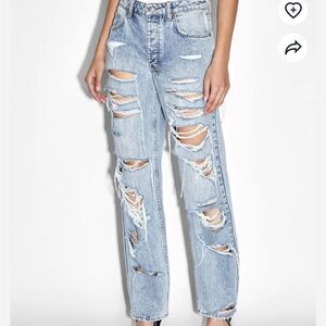 KSUBI BROOKLYN JEAN KARMA TRASHED High Rise Distressed 26